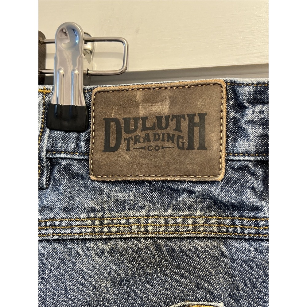 DULUTH TRADING Work Jeans!Blue Denim Ballroom Men's 40x32 ~ GUSSETED CROTCH GUC! - Picture 7 of 9